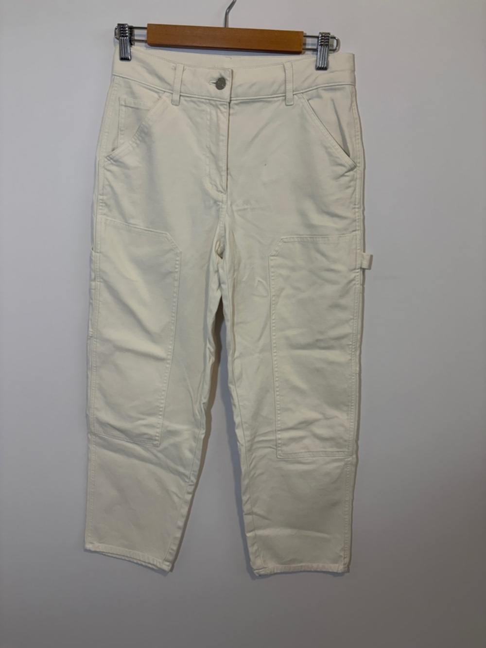Wilfred Cream Utility Painter Cargo Pants